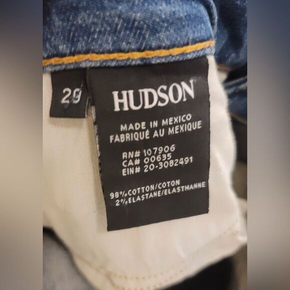 Hudson High Rise Zooey Straight Crop Jeans Size 29 - Picture 7 of 8